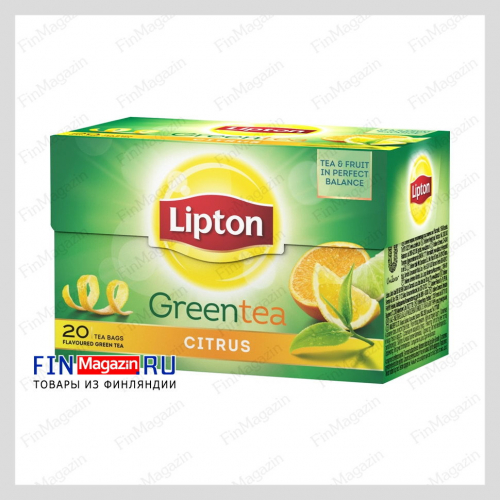 Чай Lipton Green Tea Citrus 20 шт