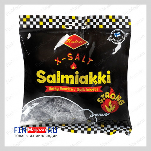 Конфеты Salmiakki с солью Halva X-salt 120 гр