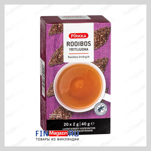 Чай Pirkka rooibos без кофеина yrttijuoma 20пак/40гр