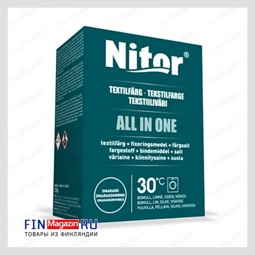 Текстильная краска изумрудная All in one Nitor 230 г