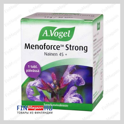 Витамин с шалфеем Menoforce Strong от потливости 30 таблеток A.Vogel