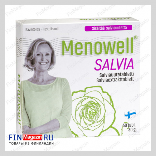 Витамины Menowell Salvia для женщин 60 таблеток Hankintatukku