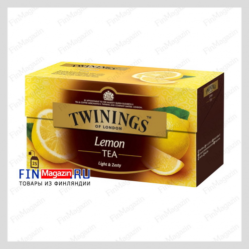 Чай черный Twinings с лимоном 25пак x2гр sitruuna