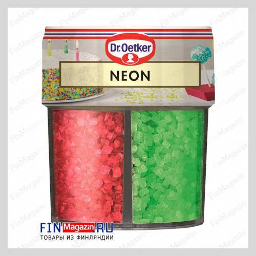 Посыпка для выпечки неоновая Dr Oetker Neon 100 гр