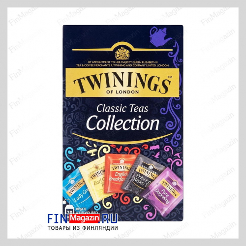 Чай черный Twinings классическая коллекция 5 сортов 20пак