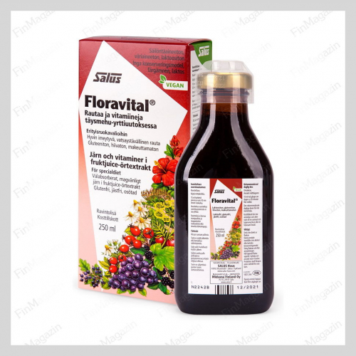 Железо в сиропе для веганов Floravital Salus Vegan 250 мл