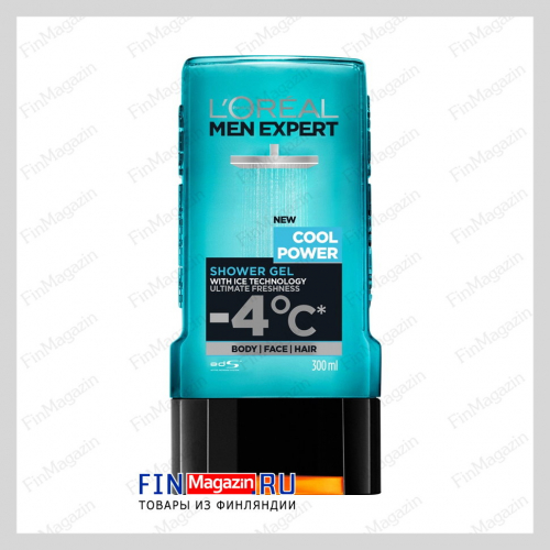 Гель для душа охлаждающий LOréal Paris Men Expert 300 мл Cool Power