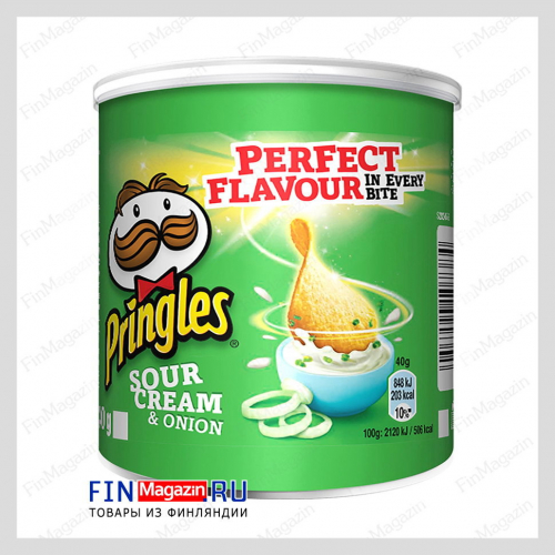 Картофельные чипсы со сметаной и луком Pringles 40 г