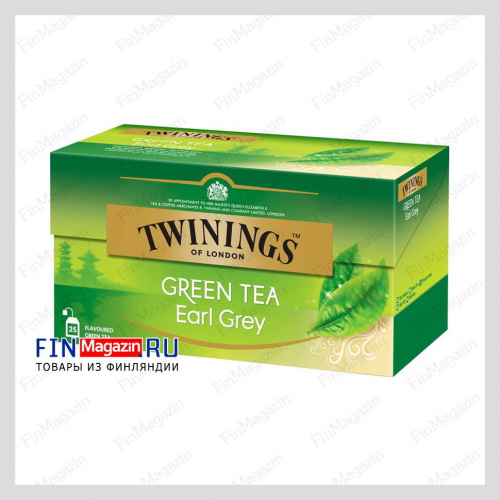 Чай зеленый Twinings 25пак Green Earl Grey Tee