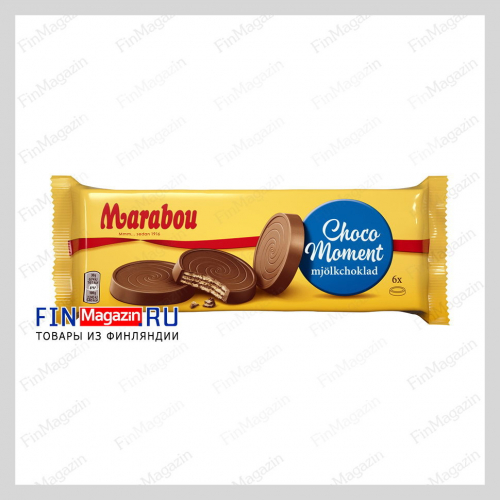 Вафли в молочном шоколаде Marabou 180 гр