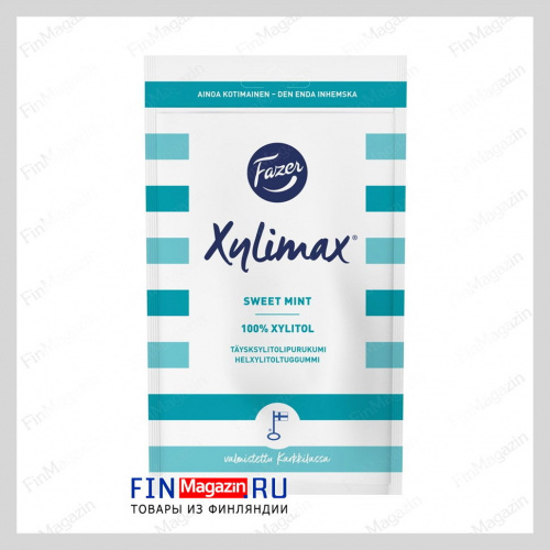 Жевательная резинка с мятой Fazer Xylimax 80 гр