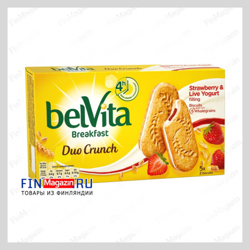 Бисквитное печенье с начинкой из йогурта Belvita 253 гр