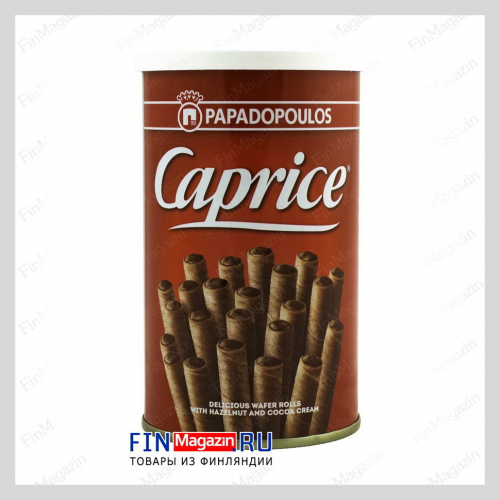 Вафельные трубочки с шоколадом Papadopoulos Caprice 115 гр