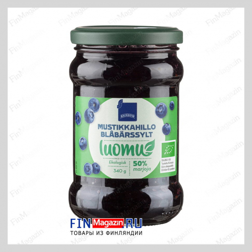 Черничный органический джем Blueberry Jam Organic 340 гр