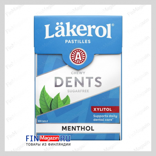 Пастилки без сахара (ментол) Lakerol Dents 85 гр