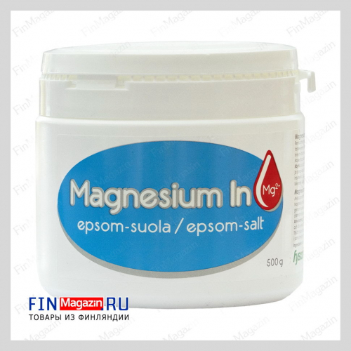 Сульфат магния при мышечных спазмах Magnesium In Epsom-suola, 500 гр