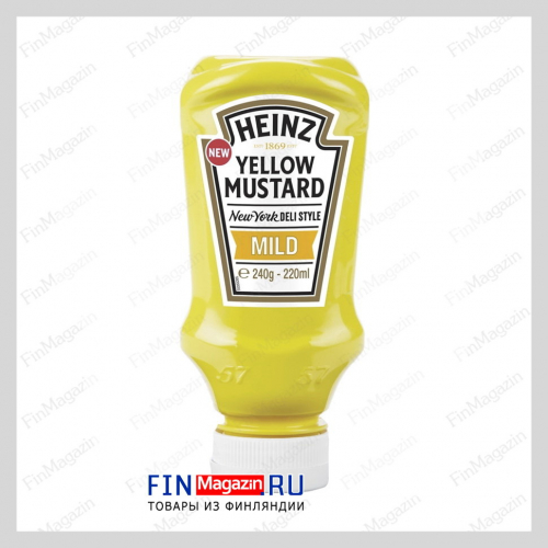 Желтая горчица Heinz mild 220 мл