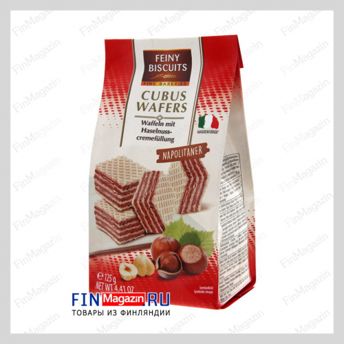 Вафли с ореховой начинкой Feiny Biscuits Napolitaner 125 гр