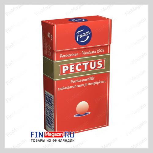 Мятные пастилки Pectus Fazer 40 гр