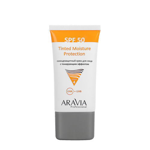 ARAVIA Крем солнцезащитный для лица с тонирующим эффектом SPF 50 / Tinted Moisture Protection SPF 50 50 мл