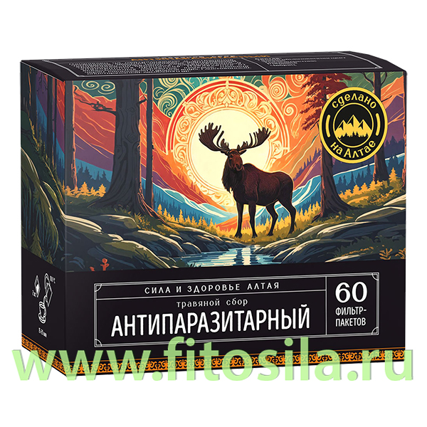 Травяной сбор Антипаразитарный 60 Ф/П Сила и здоровье АЛТАЯ Алтайский нектар