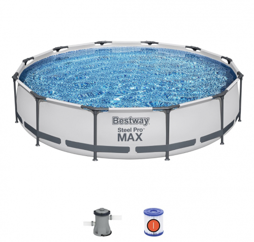 Bestway Бассейн каркасный 366х76 см, 6473 л, фильтр-насос арт. 58381 в комплекте