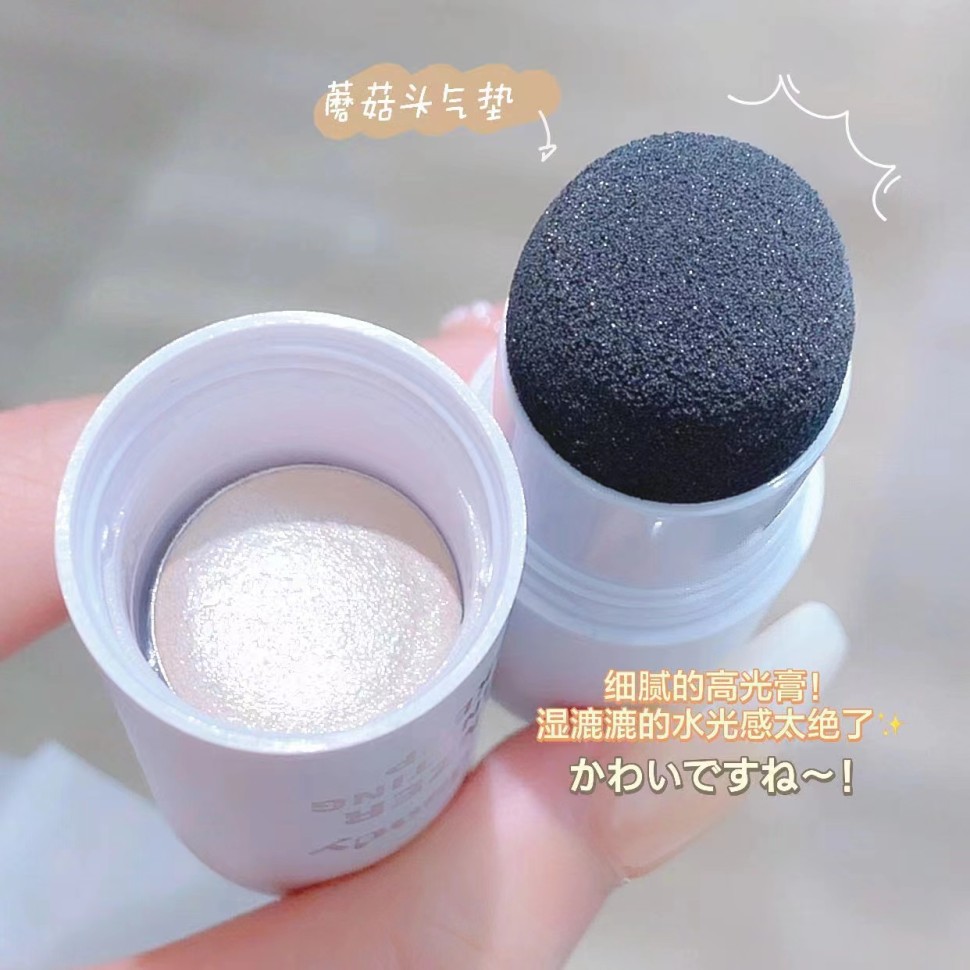Popo Candy Хайлайтер для лица со спонжем Bronzer Iluminating, тон 01