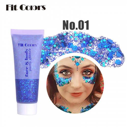 Fit Colors Набор глиттеров для лица, тела и волос Party Glitter