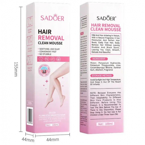SADOER Мусс для депиляции Hair Removal Clean Mousse 100 мл