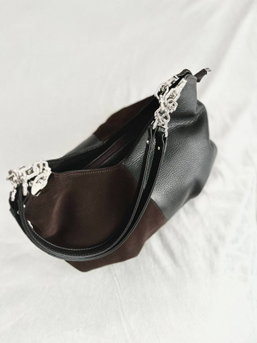 Сумка женская  Модель №L50 | кожа замша | зернистая | коричневый | К391-2 | 33499