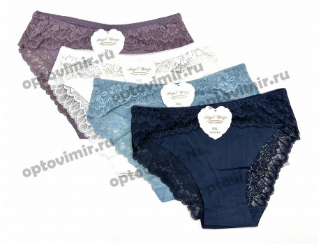 Трусы женские Angel Wings кружево цветочный узор D7820