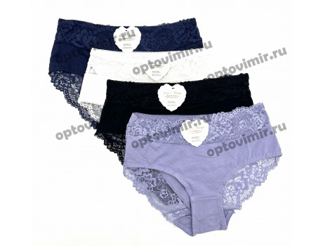 Трусы женские Angel Wings кружево цветочный узор D7812