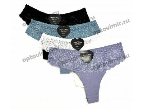 Трусы женские Angel Wings кружевные стринги D325
