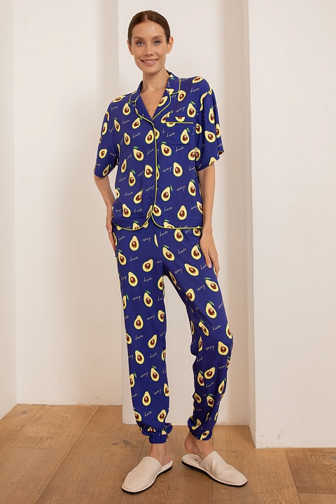 Ст.цена 2420р. Рубашка 56423 Фиолетовый авокадо