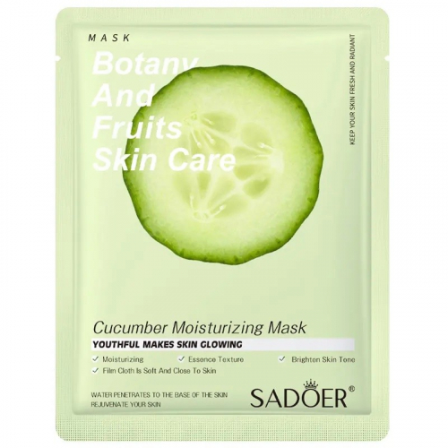 SADOER Увлажняющая маска для лица Cucumber Moisturizing Mask