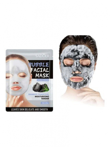 SADOER Кислородная пузырьковая маска на тканевой основе Bubbles Facial