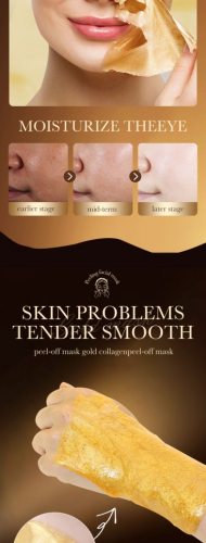 SADOER Очищающая маска-пленка для лица Gold Collagen Gold Mask, 100гр.