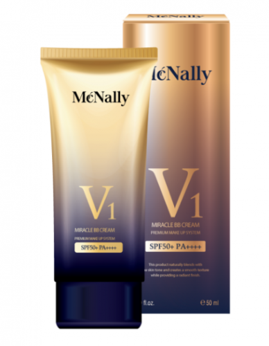 BB КРЕМ УВЛАЖНЯЮЩИЙ С КОЛЛАГЕНОМ V1 MIRACLE BB CREAM SPF 50+, 50 МЛ MCNALLY