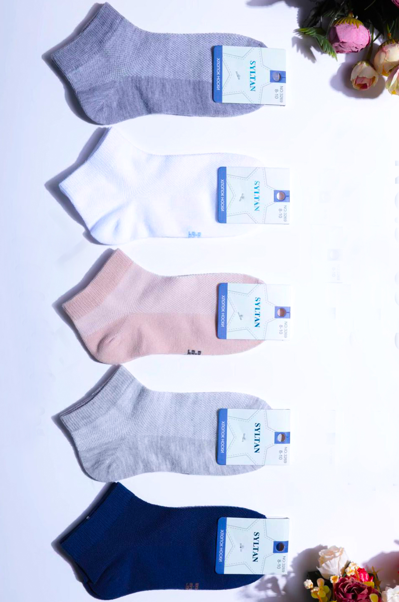 Носки детские 3269, хлопок (цвета в ассортименте)