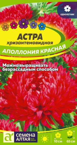 Цветы Астра Аполлония Красная/Сем Алт/цп 0,2 гр.