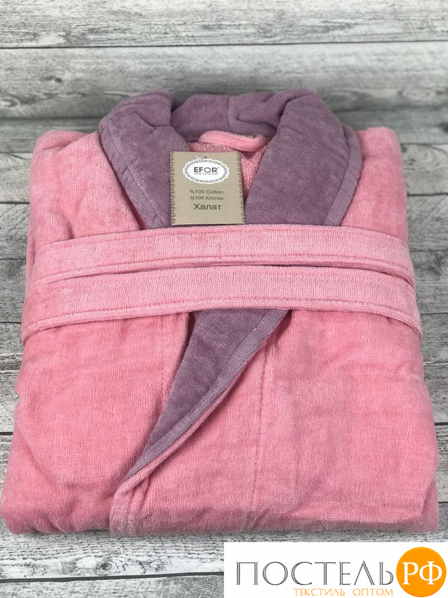 BR-0184/09 Халат женский EFOR размер L/XL PEMBE розовый BR-0184/09