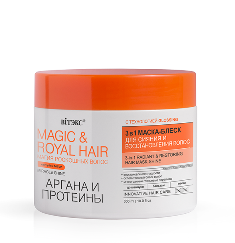 Витэкс Magic&Royal Hair Аргана и Протеины 3в1 Маска-блеск д/сияния и восстан.волос (300мл)