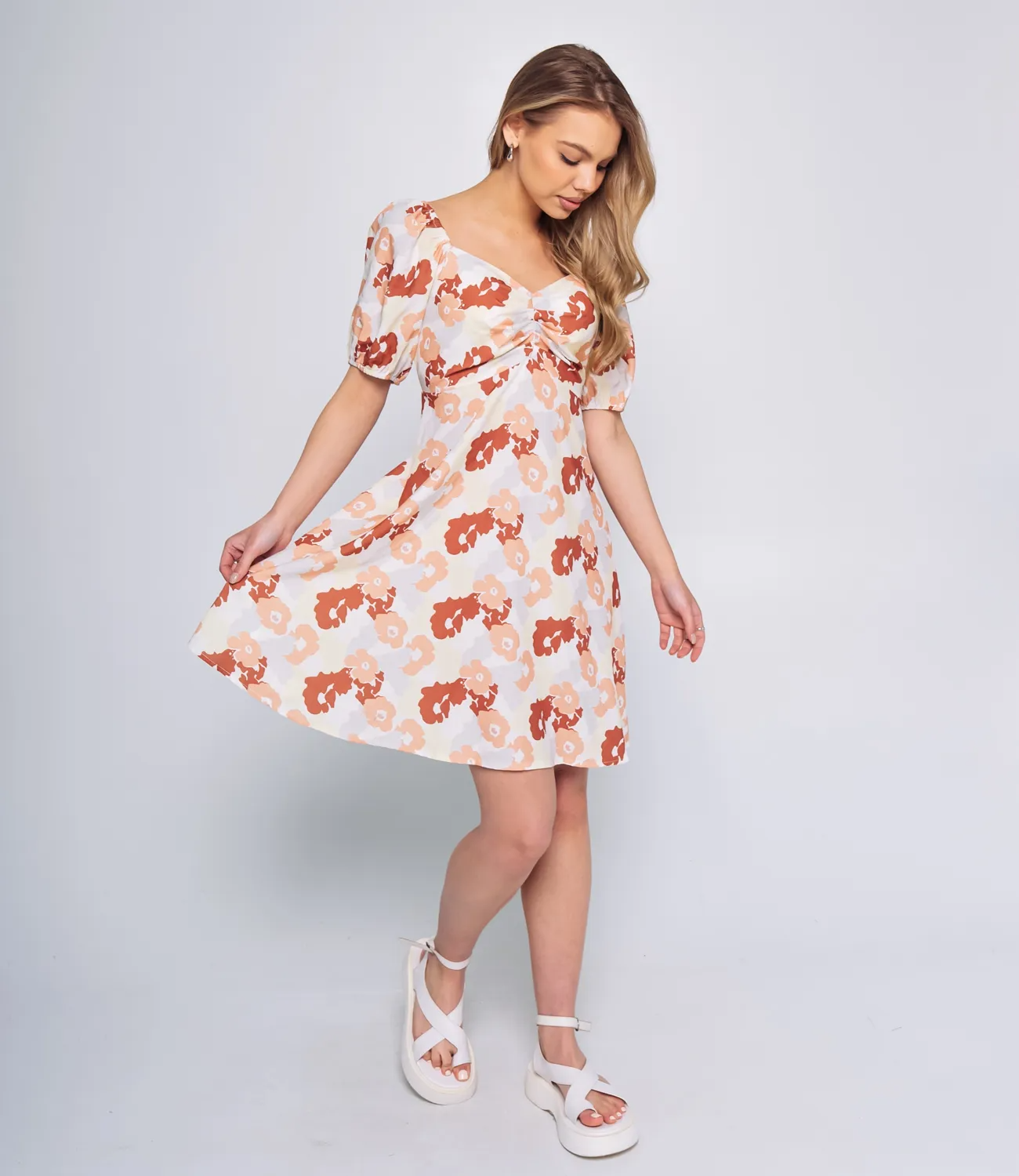 Платье #КТ6605, бежевый