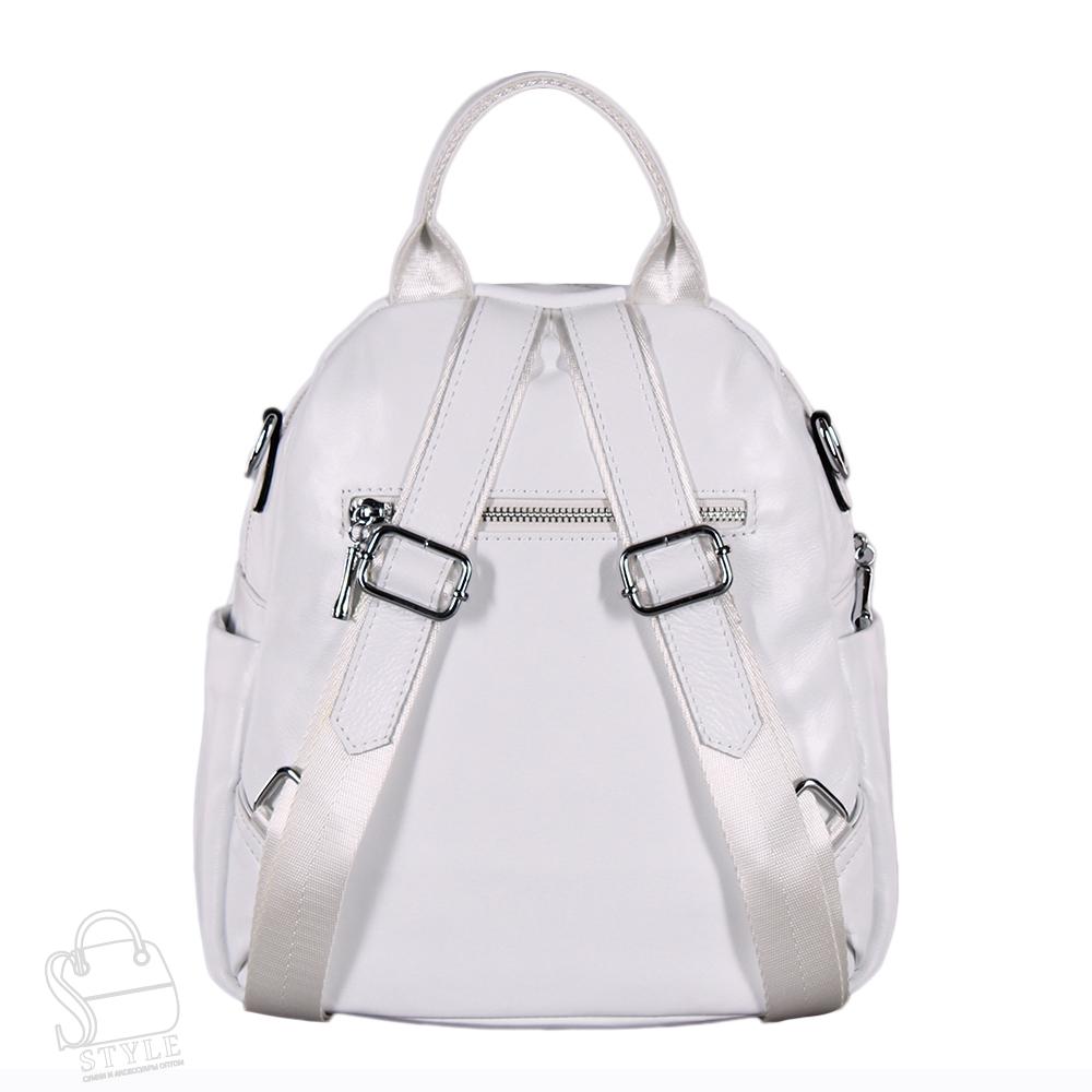 Рюкзак женский кожаный 5516VG white Vitelli Grassi