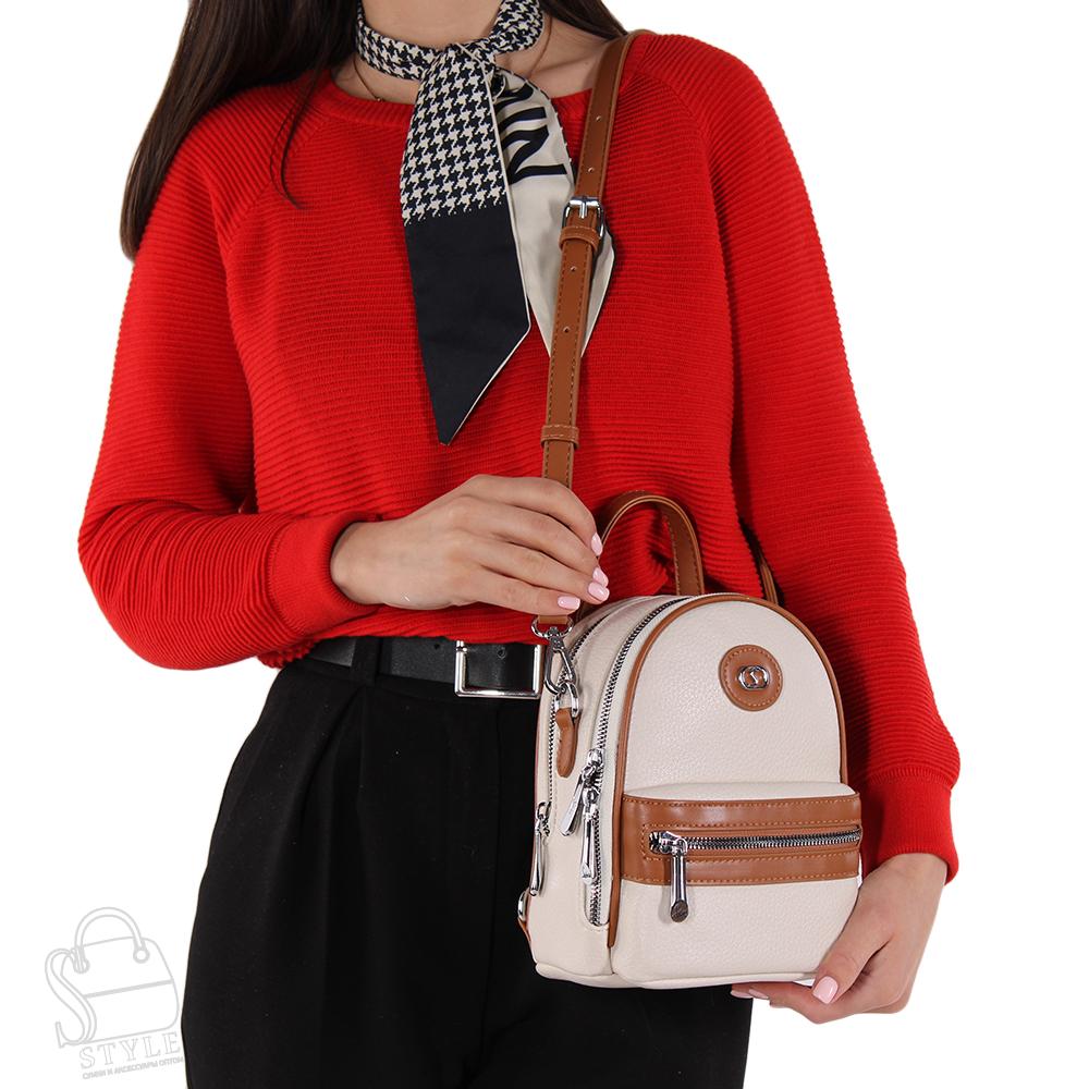 Рюкзак женский 69140 beige Velina Fabbiano-Safenta/30 в Новосибирске