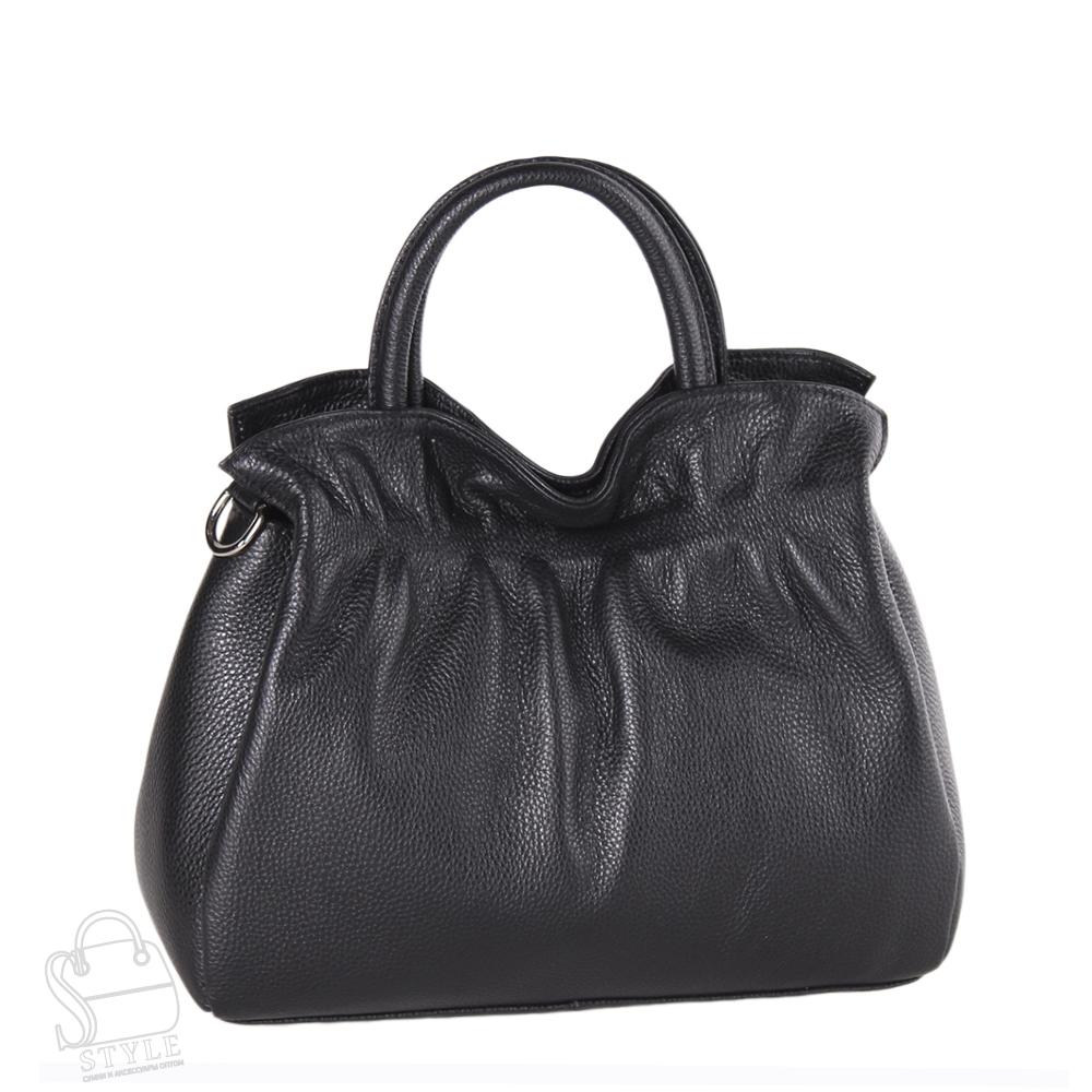 Сумка женская кожаная 8506VG black Vitelli Grassi