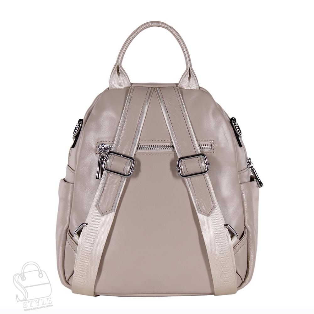 Рюкзак женский кожаный 5516VG beige Vitelli Grassi
