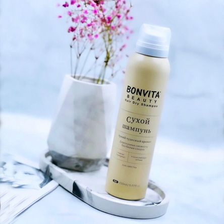 Bonvita Beauty, Сухой шампунь для волос Hair Dry Shampoo (чай Эрл Грей), 150мл