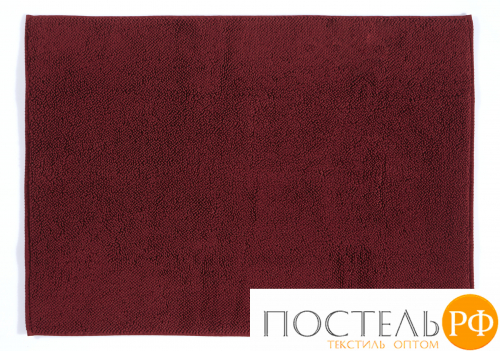 Полотенце для ног (коврик) CHESTER 100 % хлопок red wine (бордовый) 70X140 CASUAL AVENUE / Lappartement