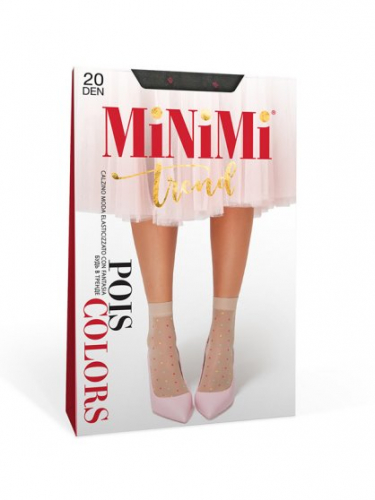 Носки женские полиамид, Minimi, Pois color 20 носки оптом